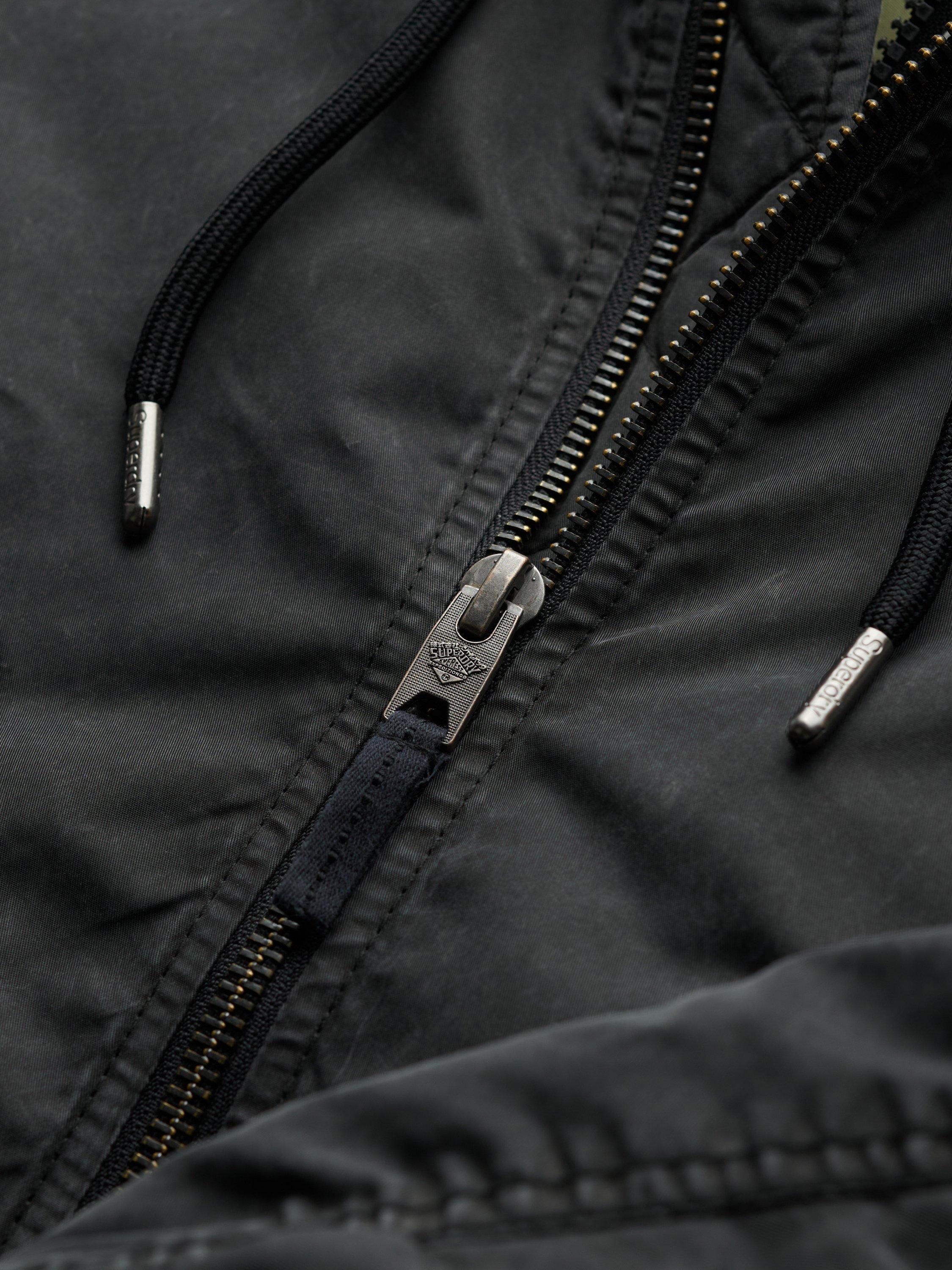 Product image 6 of 7, which shows Superdry Military MA1 Bomber Jacket, Washed Black, XL