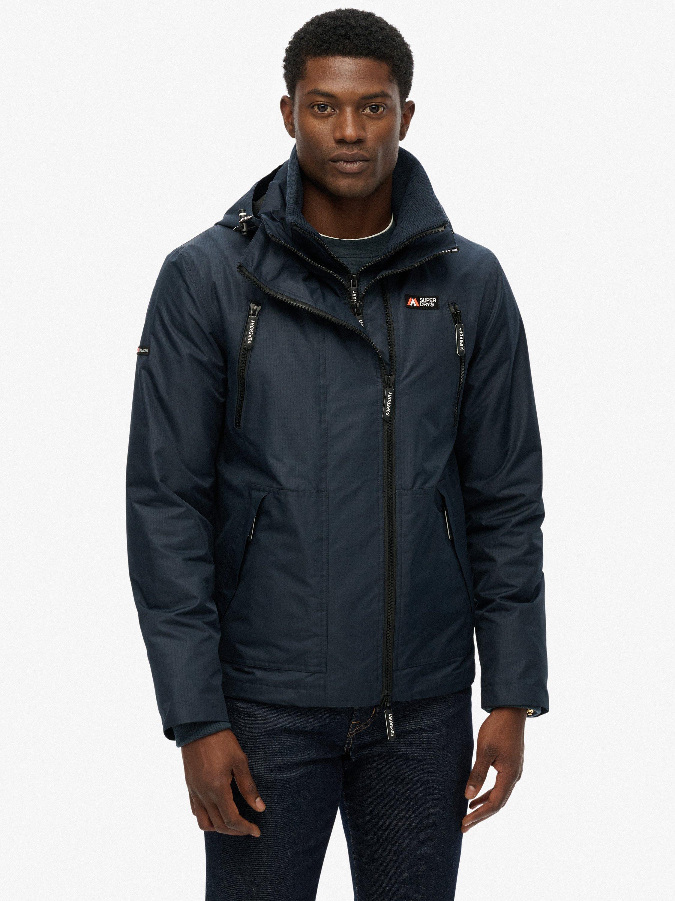 Product image 5 of 6, which shows Superdry Hooded Mountain Windbreaker Jacket, Eclipse Navy, M