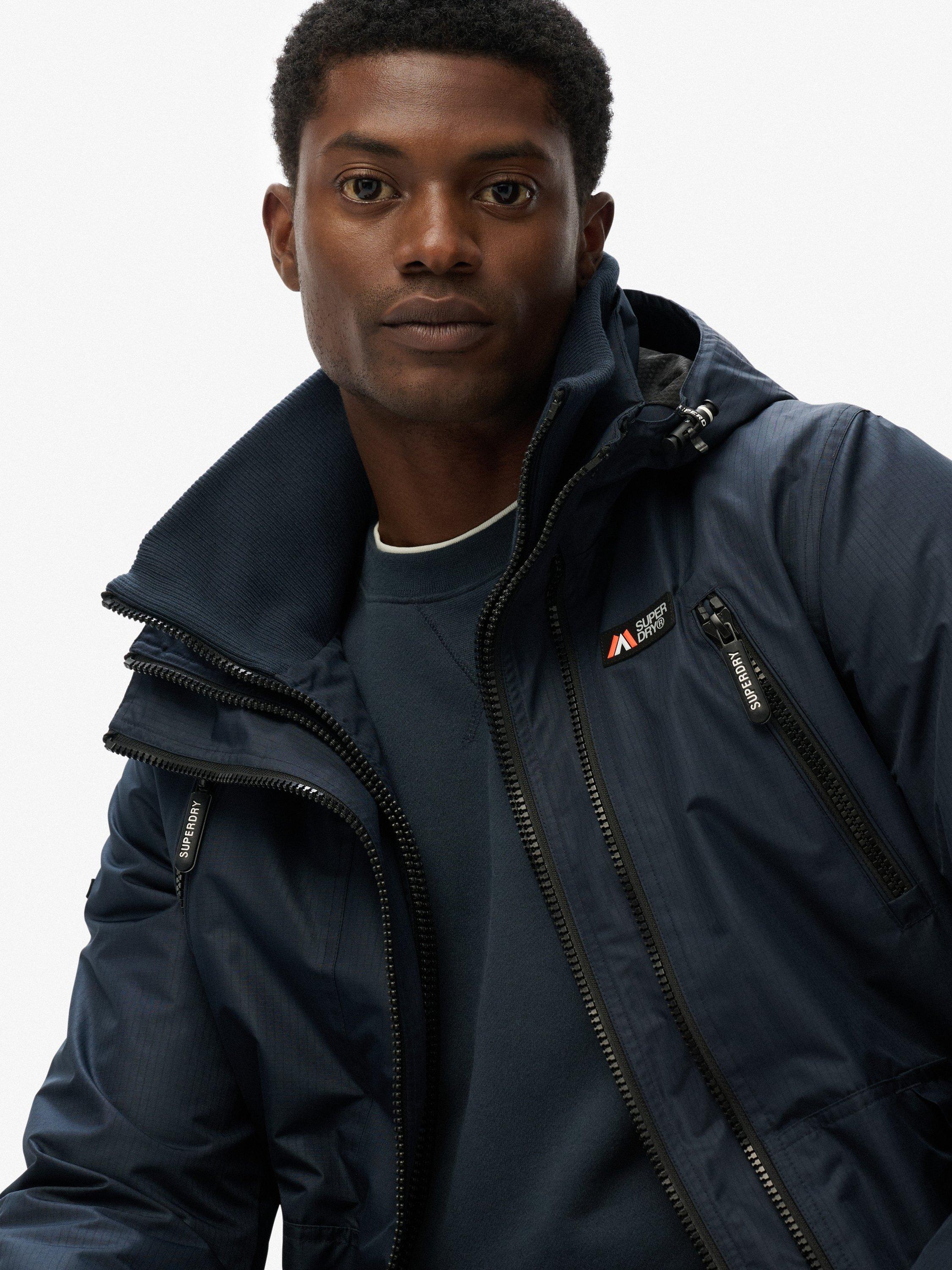 Product image 6 of 6, which shows Superdry Hooded Mountain Windbreaker Jacket, Eclipse Navy, M