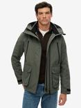 Superdry Hooded Windbreaker Jacket, Dark Dull Charcoal