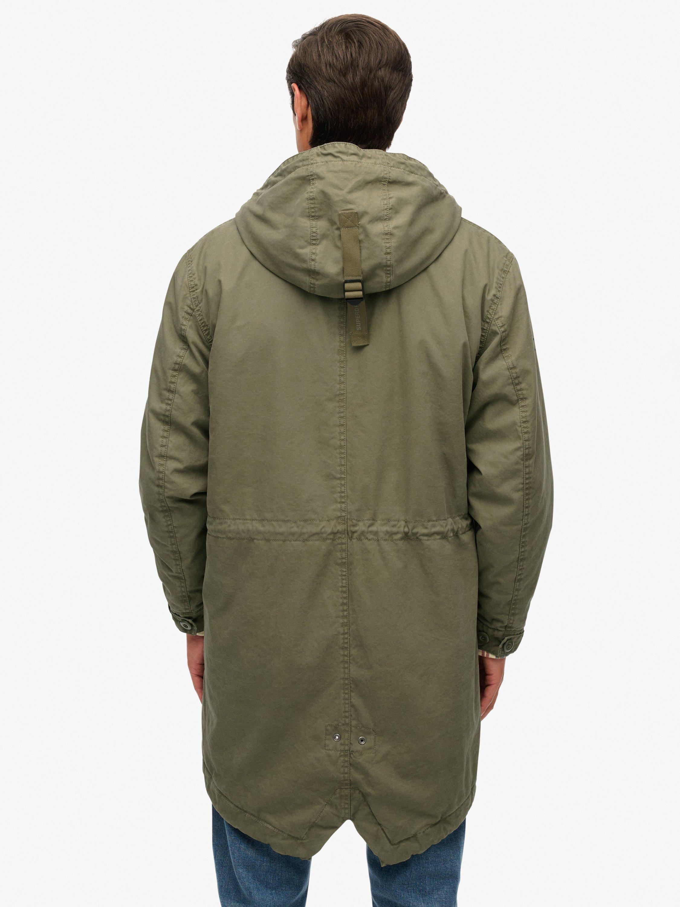 Product image 2 of 6, which shows Superdry Relaxed Cut Parka Jacket, Shooting Olive, XXXL