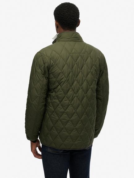 Superdry Quilted Estate Jacket, Olive Green - view 2, Olive Green