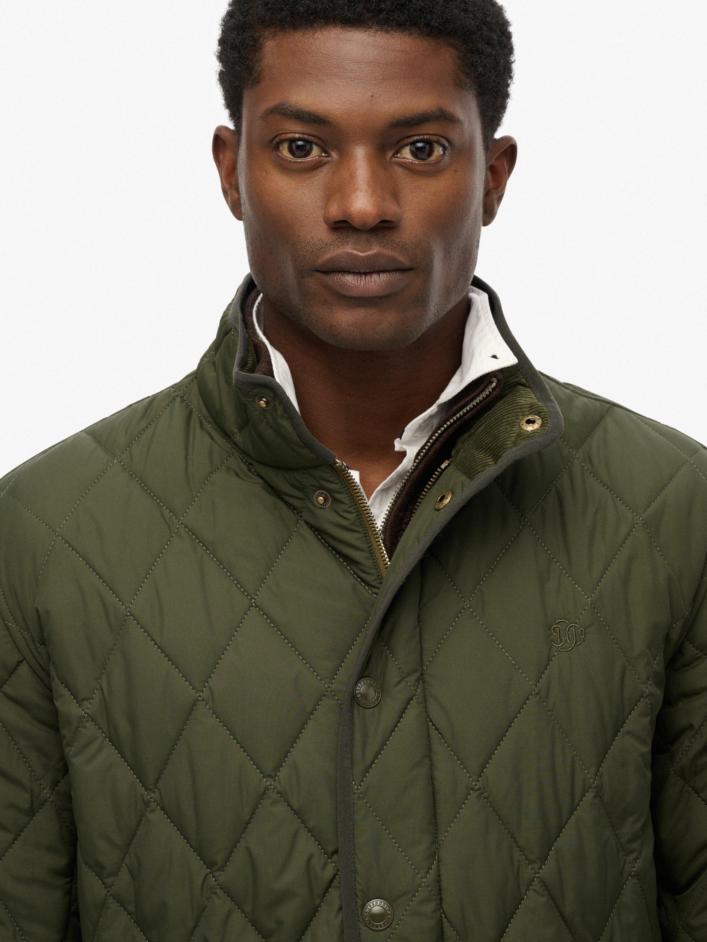 Product image 5 of 7, which shows Superdry Quilted Estate Jacket, Olive Green, S