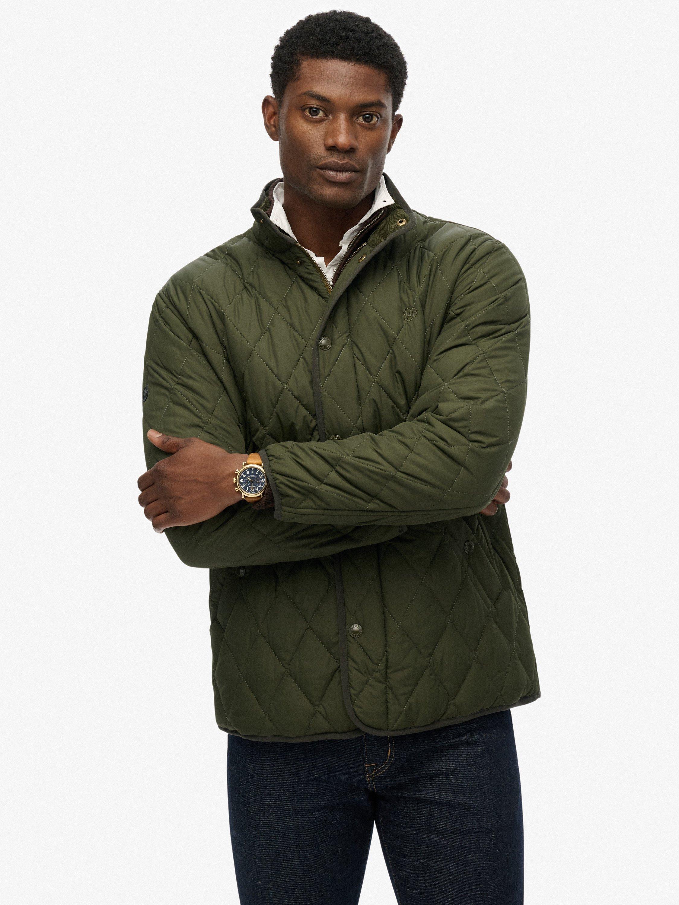 Product image 6 of 7, which shows Superdry Quilted Estate Jacket, Olive Green, S