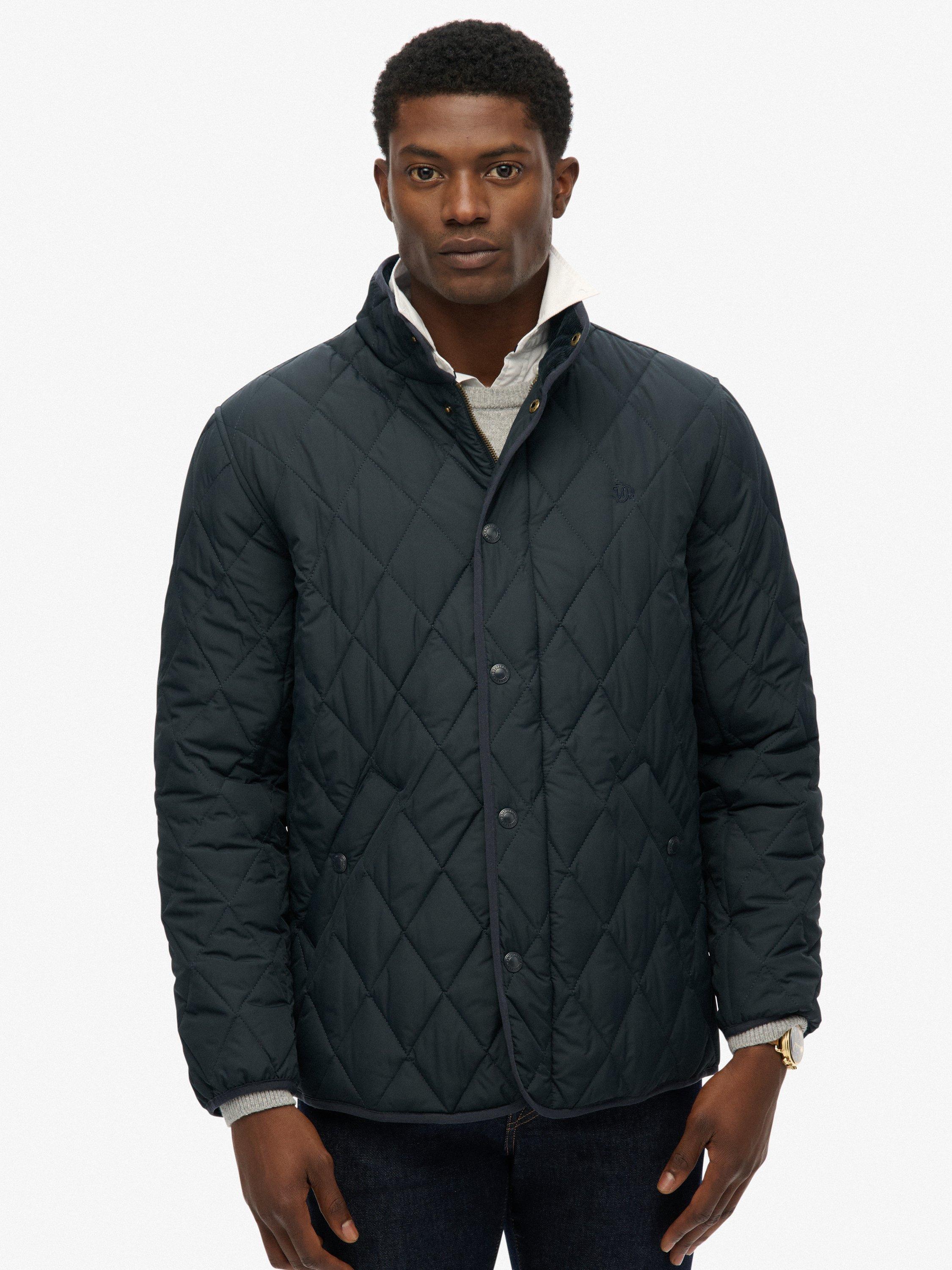 Product image 6 of 7, which shows Superdry Quilted Estate Jacket, Eclipse Navy, L