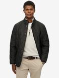 Superdry Quilted Estate Jacket, Meteorite Black