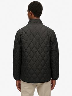 Superdry Quilted Estate Jacket, Meteorite Black - view 2, Meteorite Black