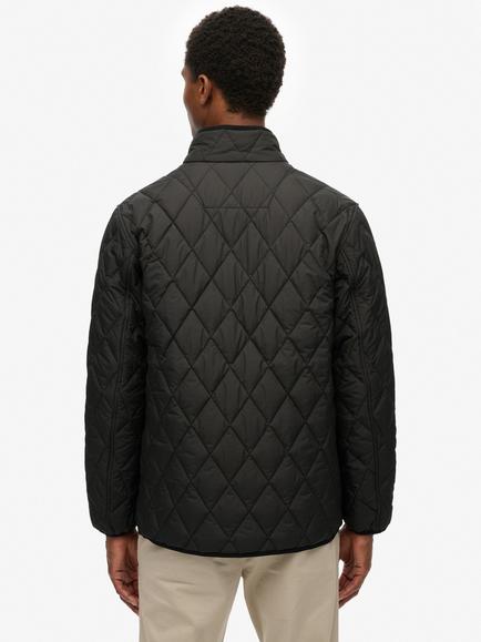 Superdry Quilted Estate Jacket, Meteorite Black - view 2, Meteorite Black