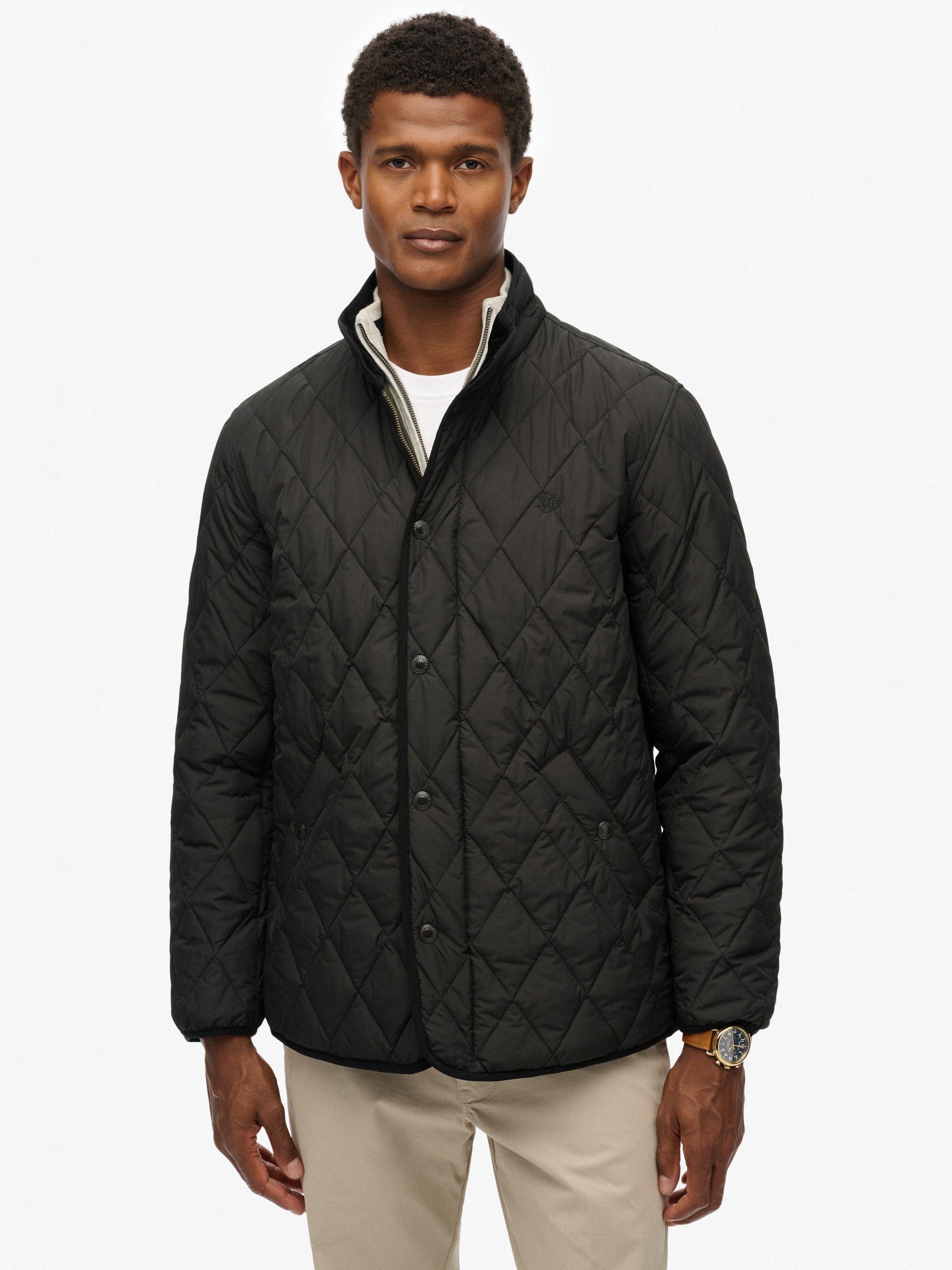 Product image 6 of 7, which shows Superdry Quilted Estate Jacket, Meteorite Black, XL