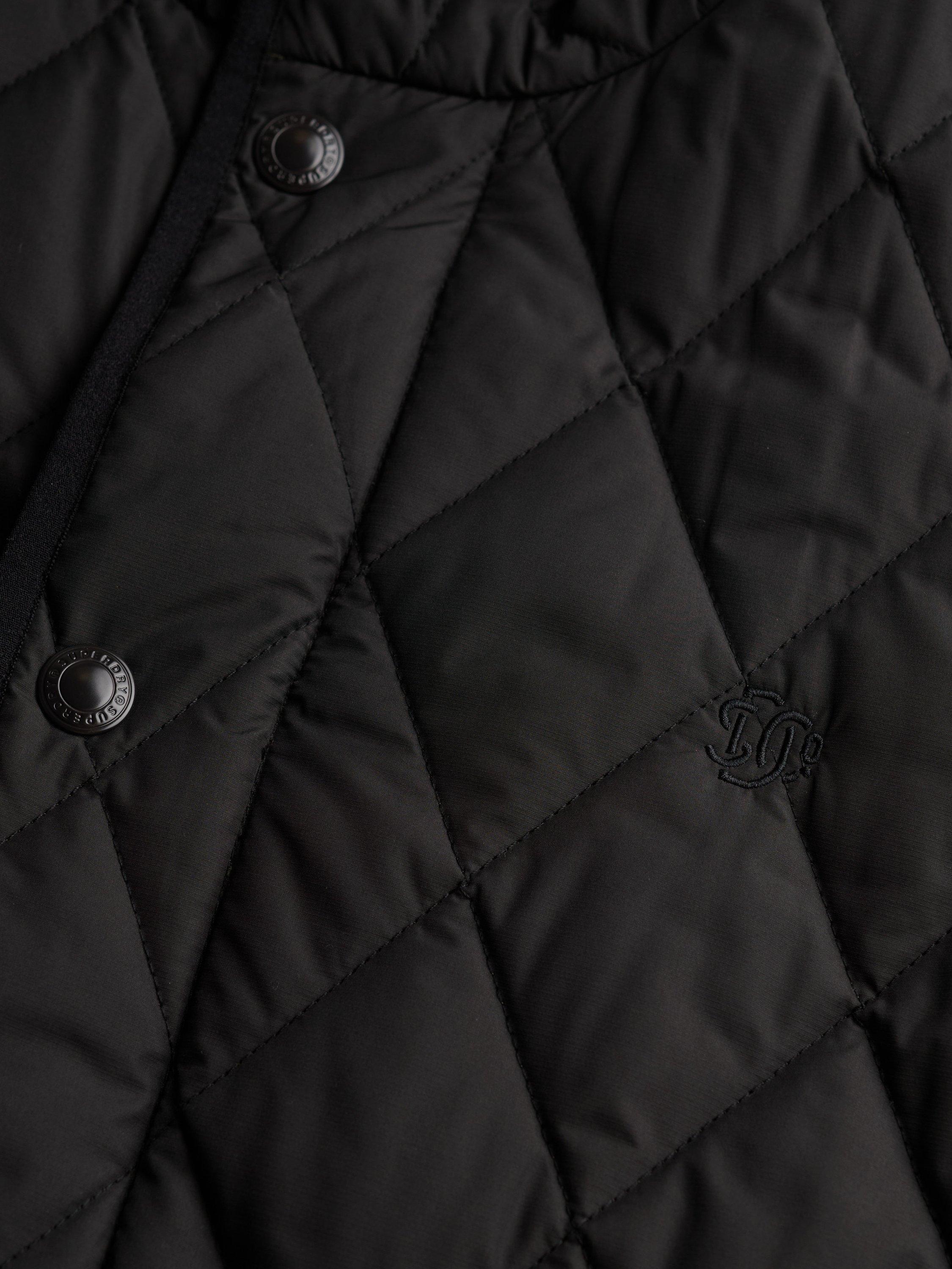 Product image 7 of 7, which shows Superdry Quilted Estate Jacket, Meteorite Black, XL