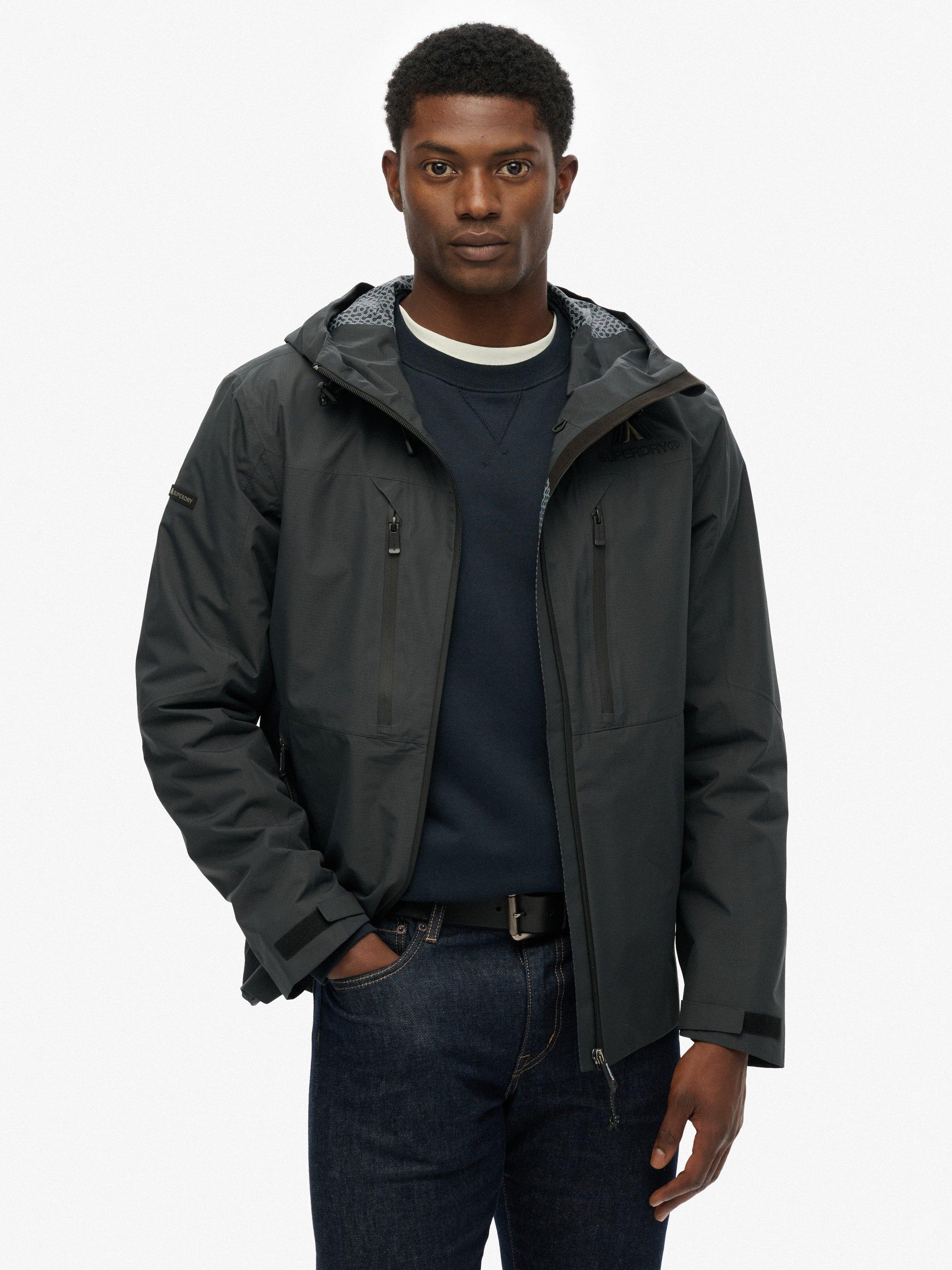 Product image 1 of 6, which shows Superdry Waterproof Jacket, Blue Graphite, L