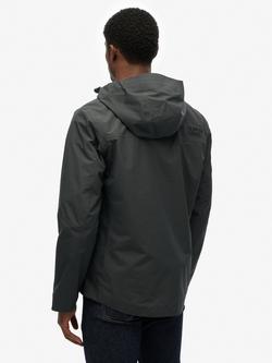 Superdry Waterproof Jacket, Blue Graphite - view 2, Blue Graphite