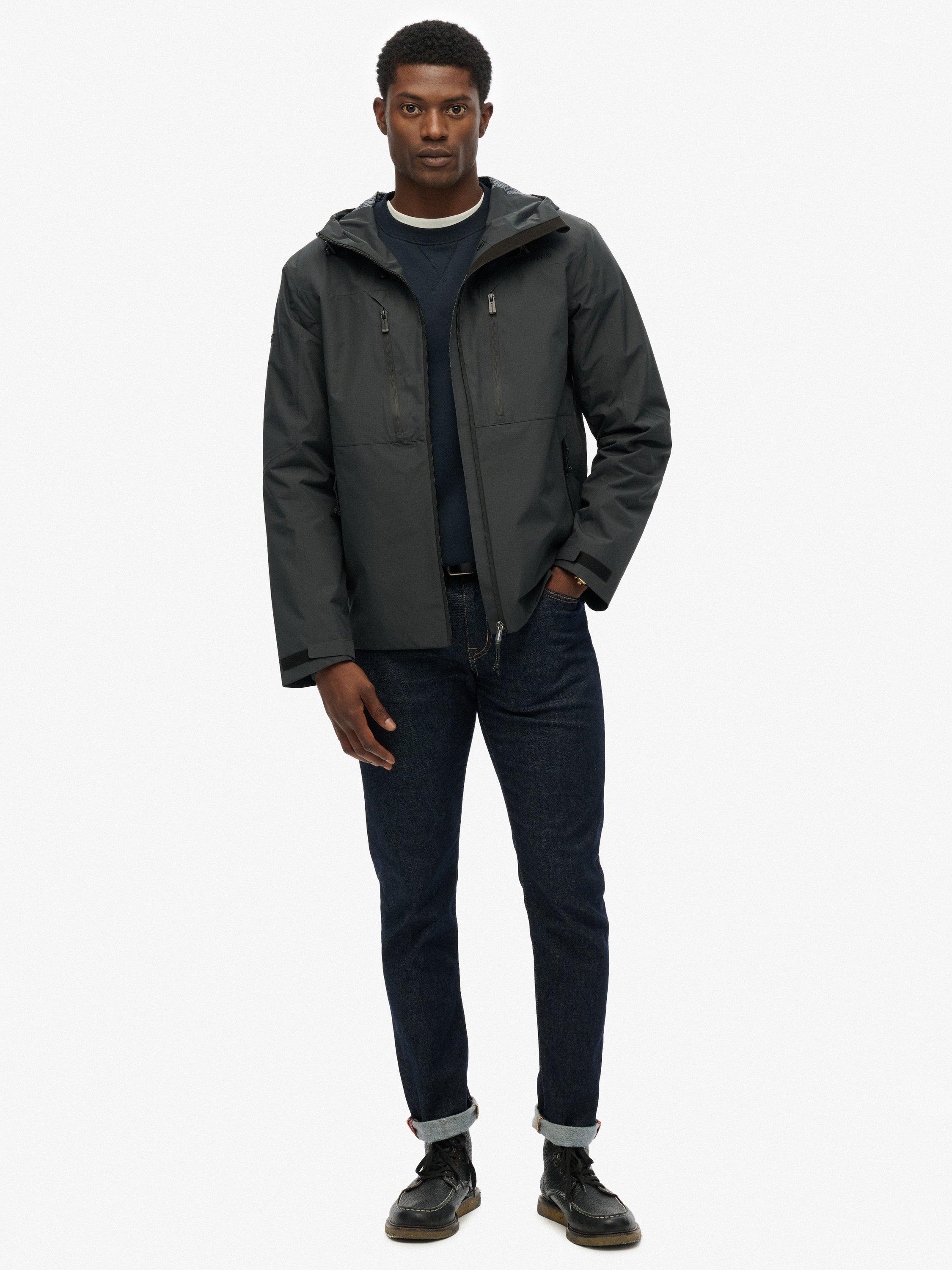 Product image 3 of 6, which shows Superdry Waterproof Jacket, Blue Graphite, L