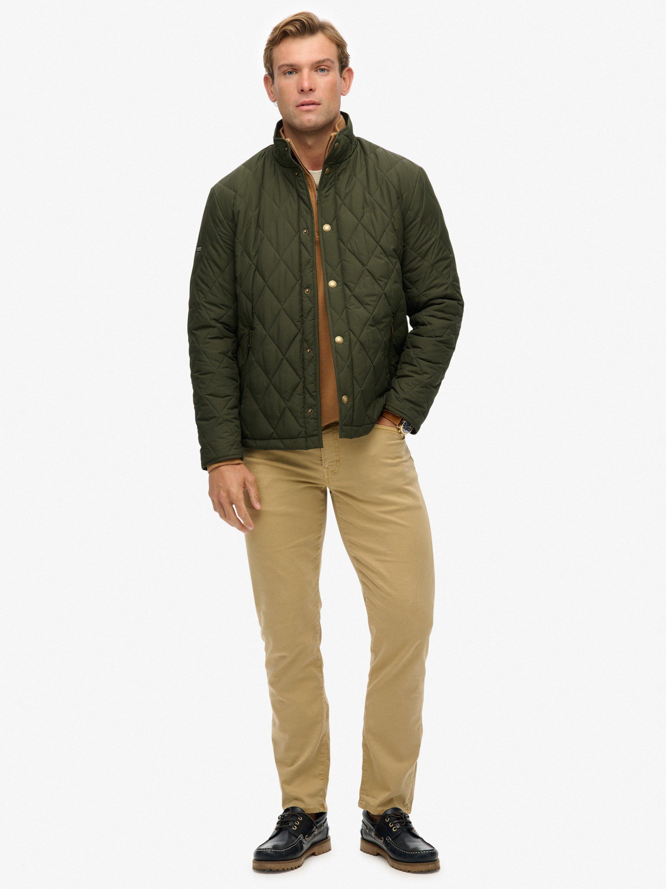 Product image 3 of 6, which shows Superdry Quilted Estate Country Jacket, Olive Green, S