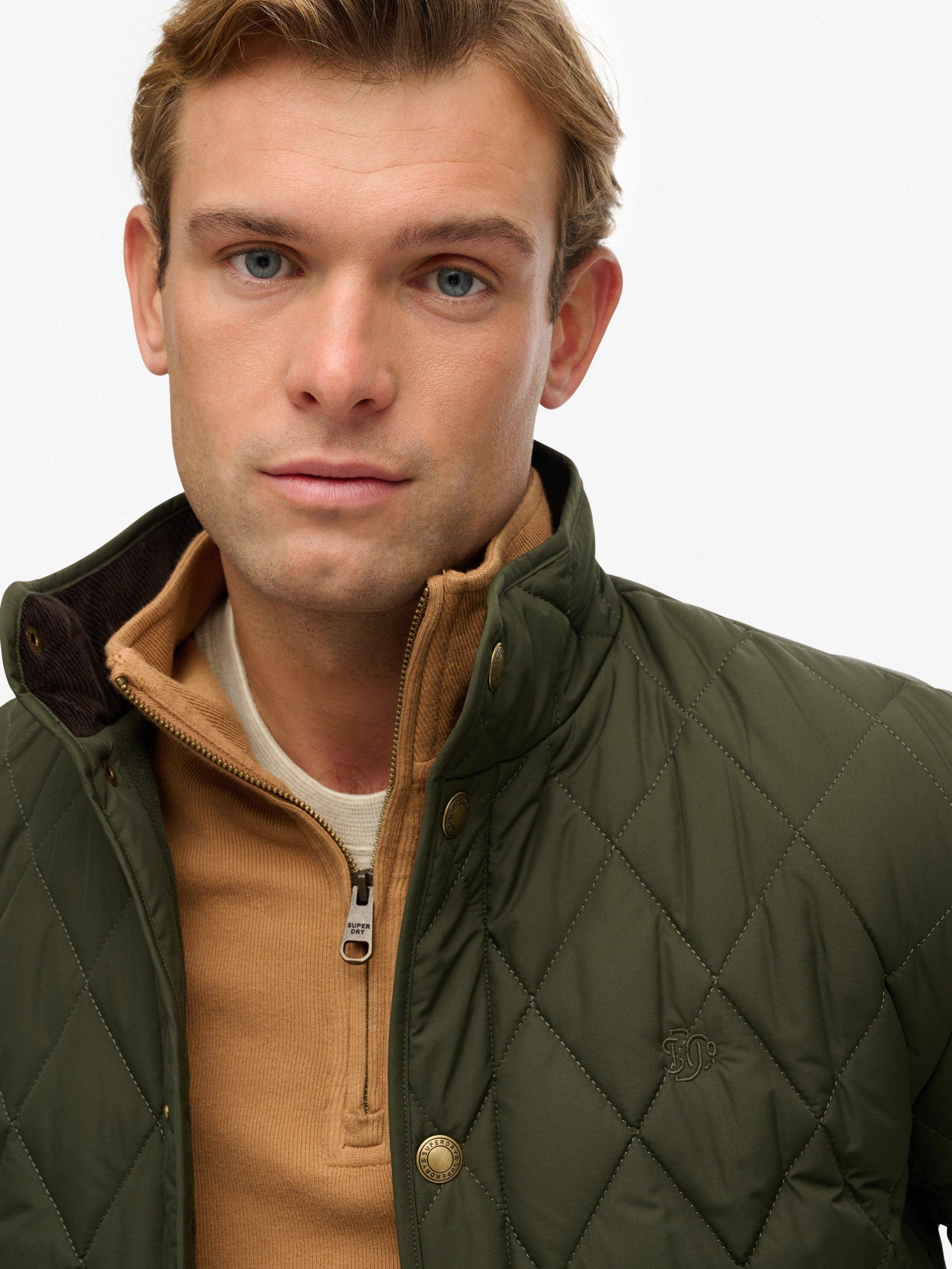 Product image 5 of 6, which shows Superdry Quilted Estate Country Jacket, Olive Green, S
