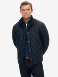 Superdry Quilted Estate Country Jacket, Deep Navy