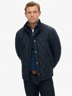 Superdry Quilted Estate Country Jacket, Deep Navy, Deep Navy