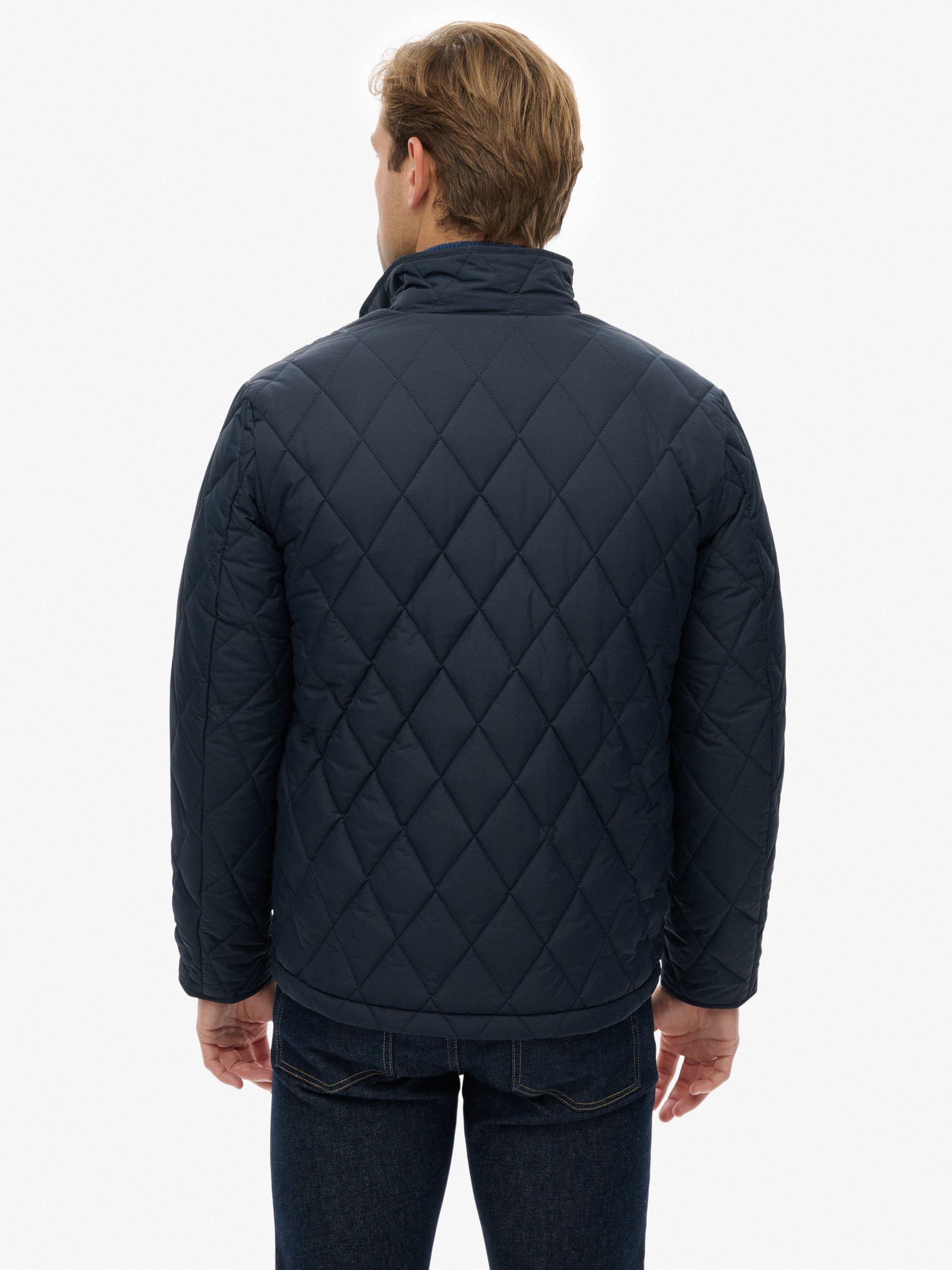 Product image 2 of 6, which shows Superdry Quilted Estate Country Jacket, Deep Navy, XXL