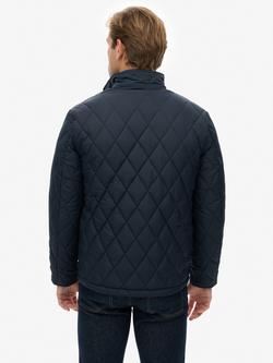 Superdry Quilted Estate Country Jacket, Deep Navy - view 2, Deep Navy