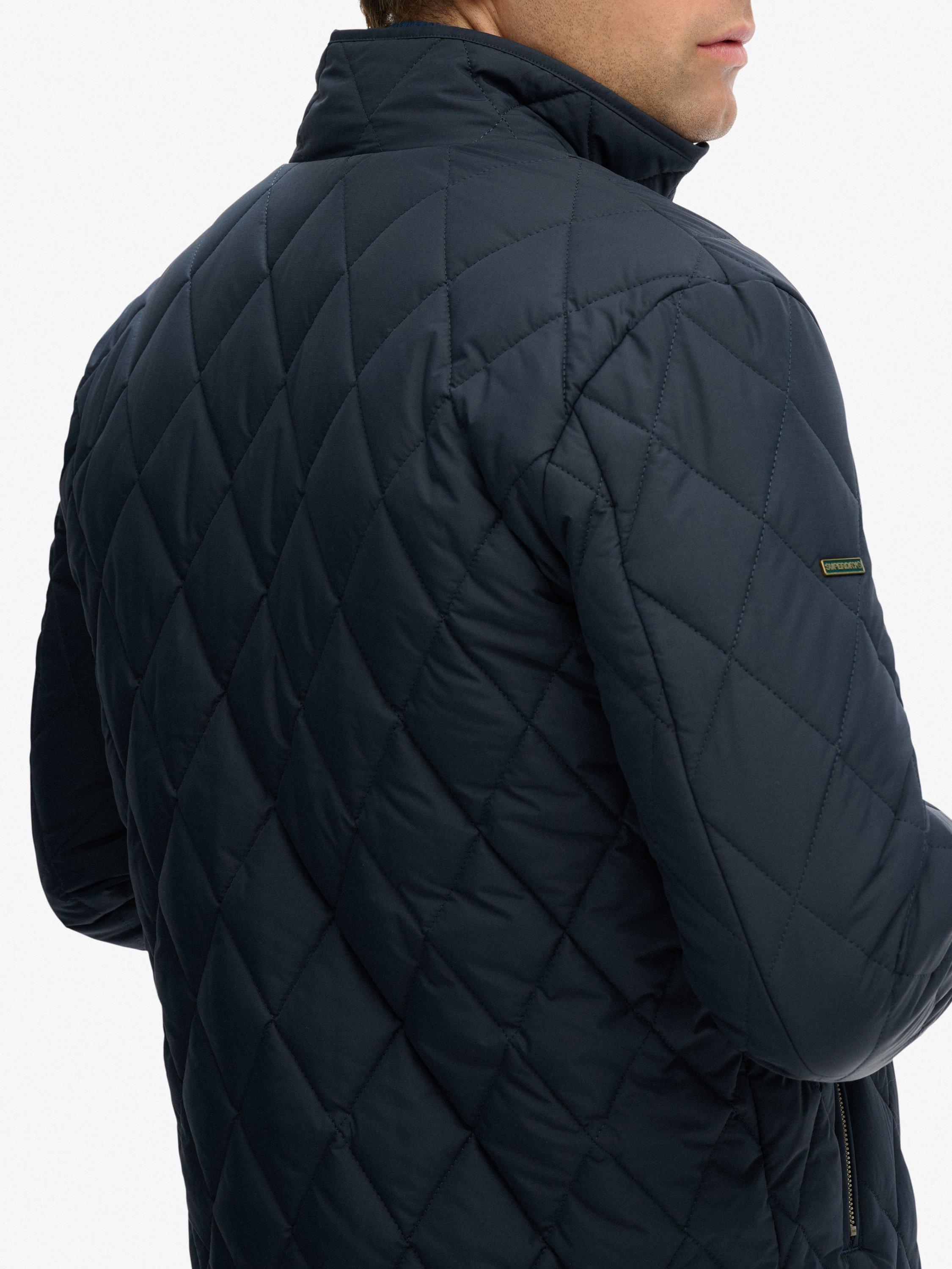 Product image 4 of 6, which shows Superdry Quilted Estate Country Jacket, Deep Navy, XXL