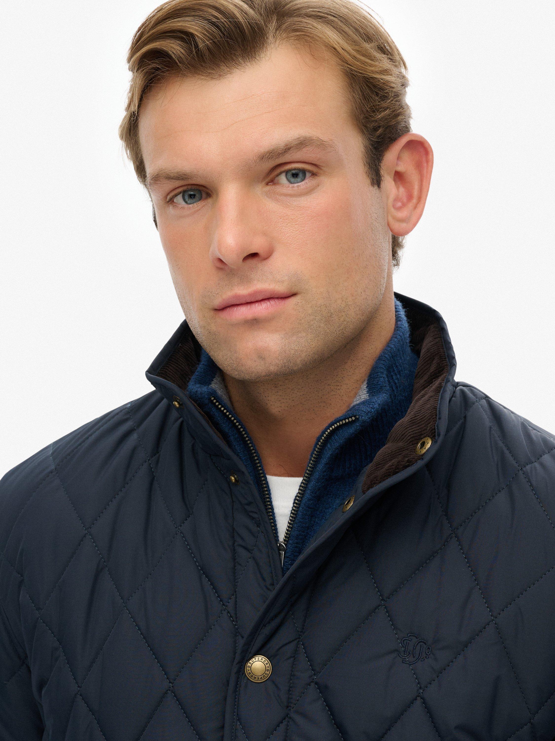 Product image 5 of 6, which shows Superdry Quilted Estate Country Jacket, Deep Navy, XXL