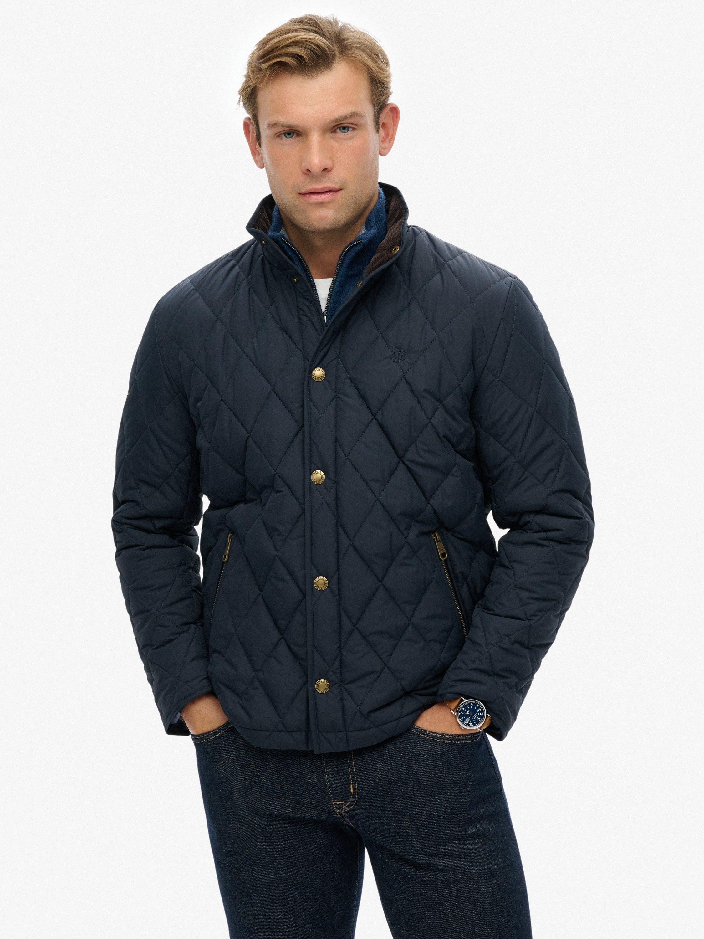 Product image 6 of 6, which shows Superdry Quilted Estate Country Jacket, Deep Navy, XXL