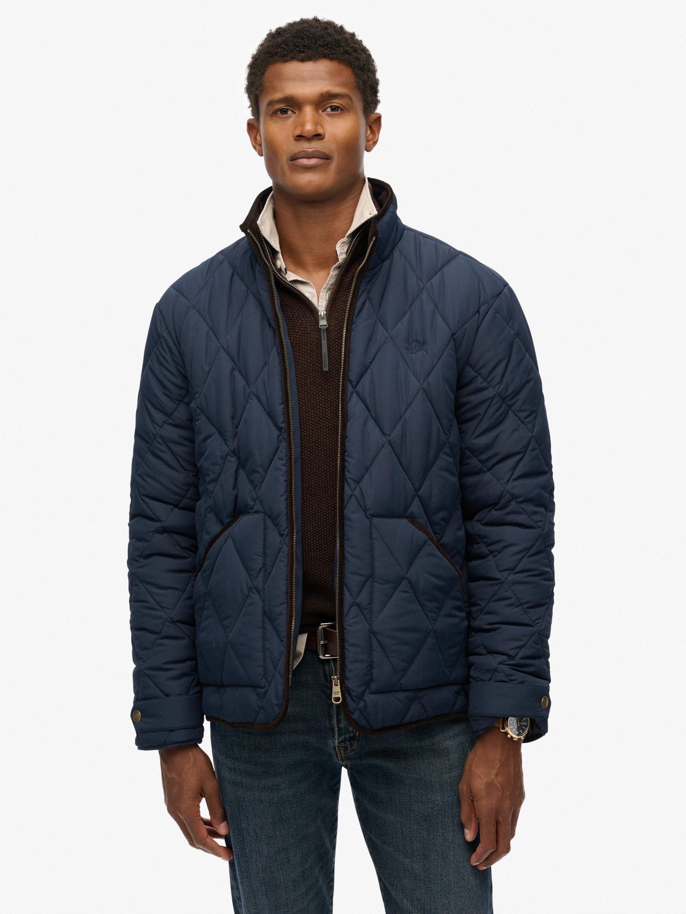Product image 1 of 6, which shows Superdry Quilted Estate Liner Jacket, Nautical Navy, L