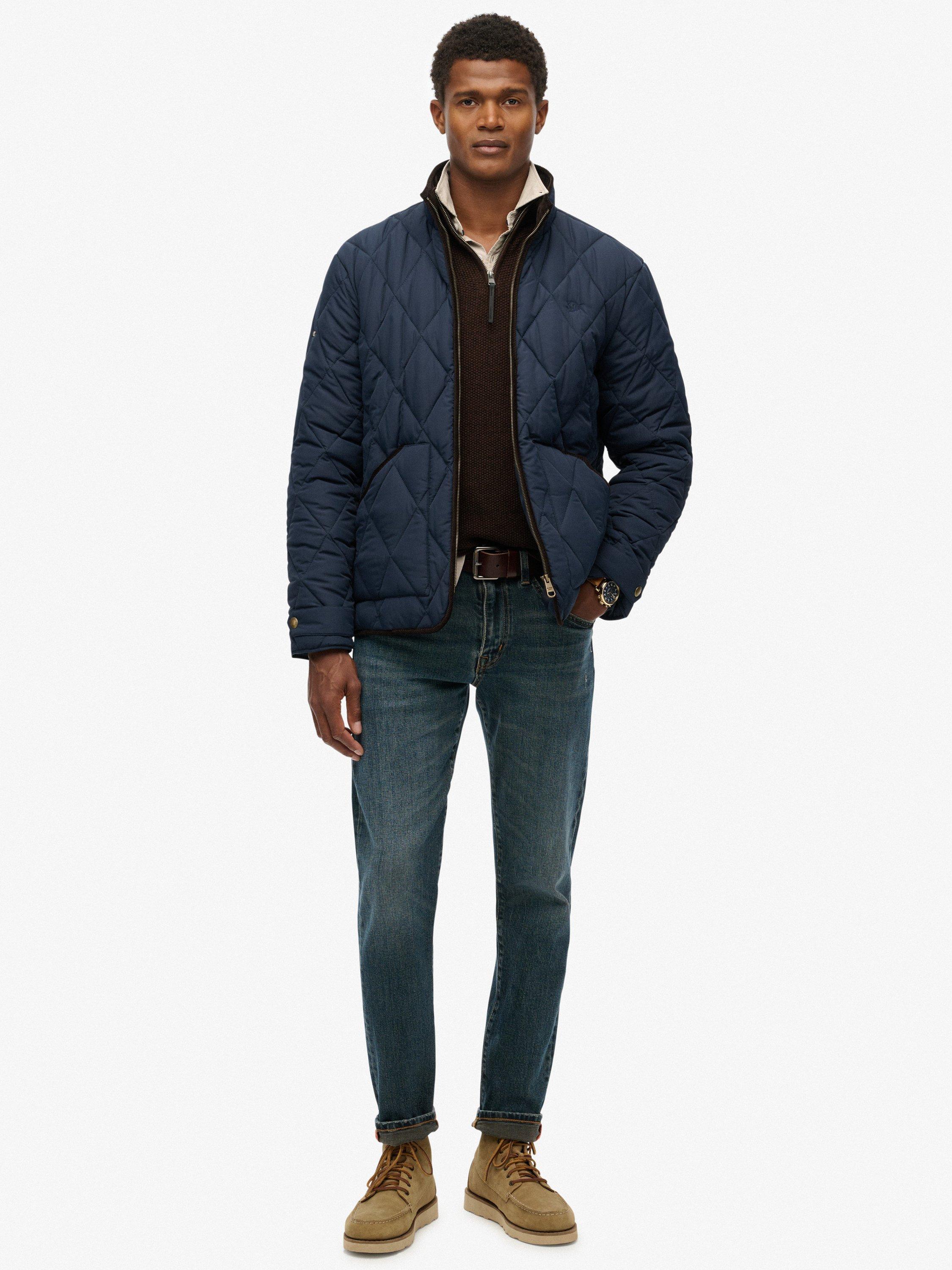Product image 3 of 6, which shows Superdry Quilted Estate Liner Jacket, Nautical Navy, L