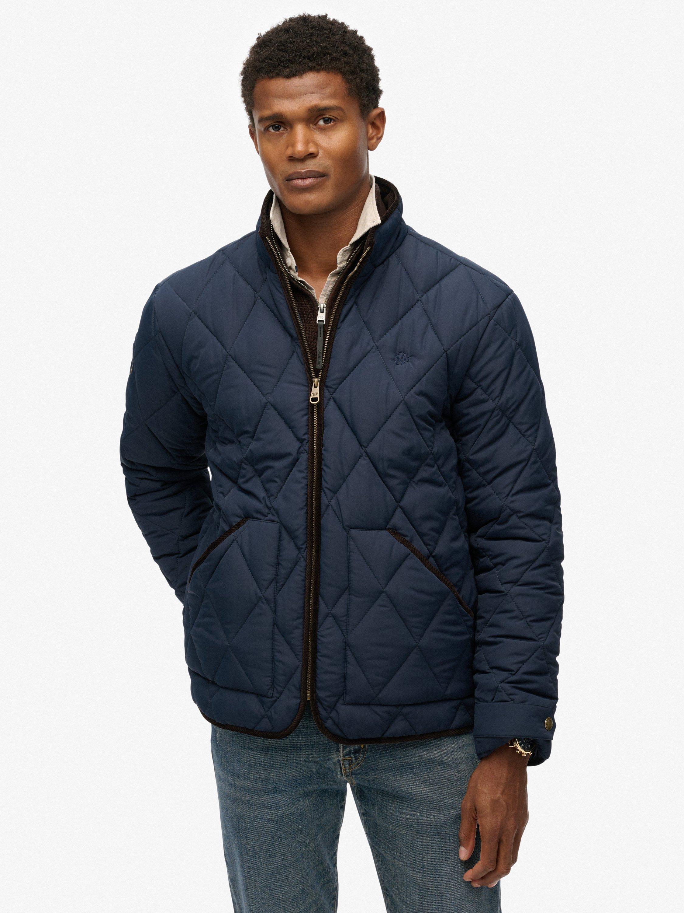 Product image 6 of 6, which shows Superdry Quilted Estate Liner Jacket, Nautical Navy, L