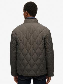 Superdry Quilted Estate Liner Jacket, Nautical Navy - view 2, Sage Green