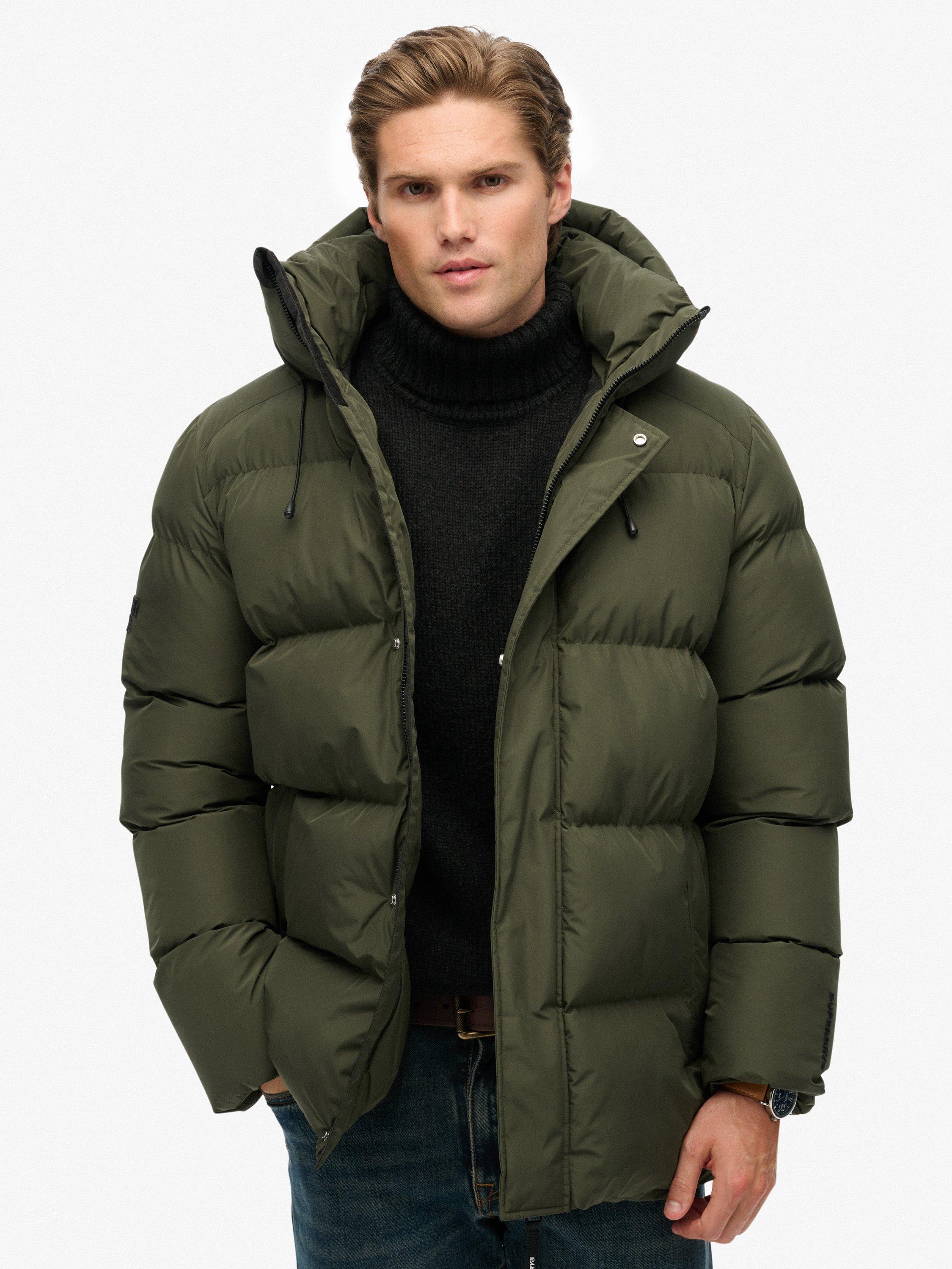 Product image 1 of 6, which shows Superdry Classic Fit Padded Jacket, Army Khaki Green, L