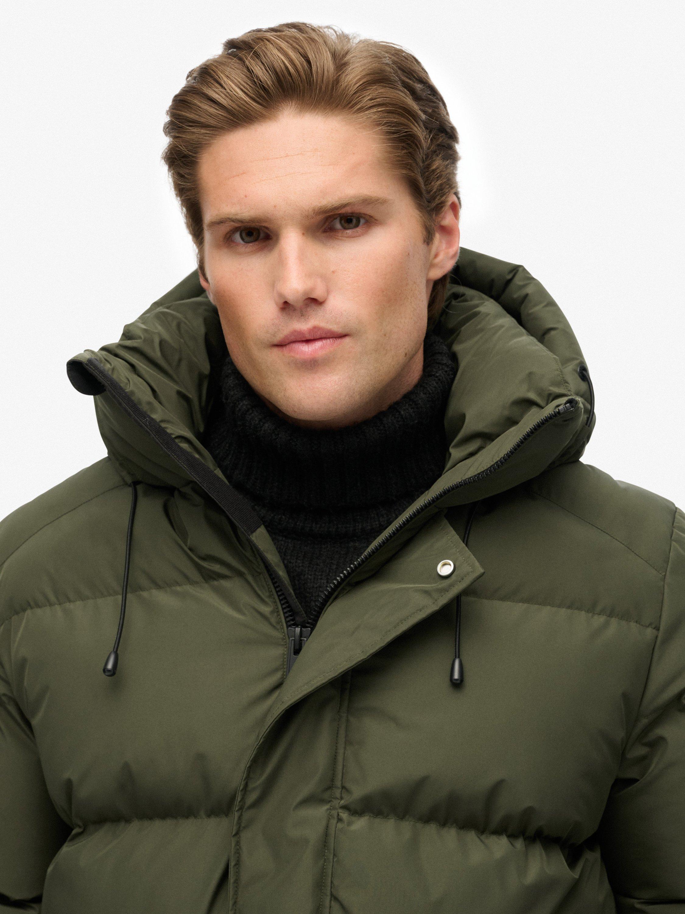 Product image 5 of 6, which shows Superdry Classic Fit Padded Jacket, Army Khaki Green, L