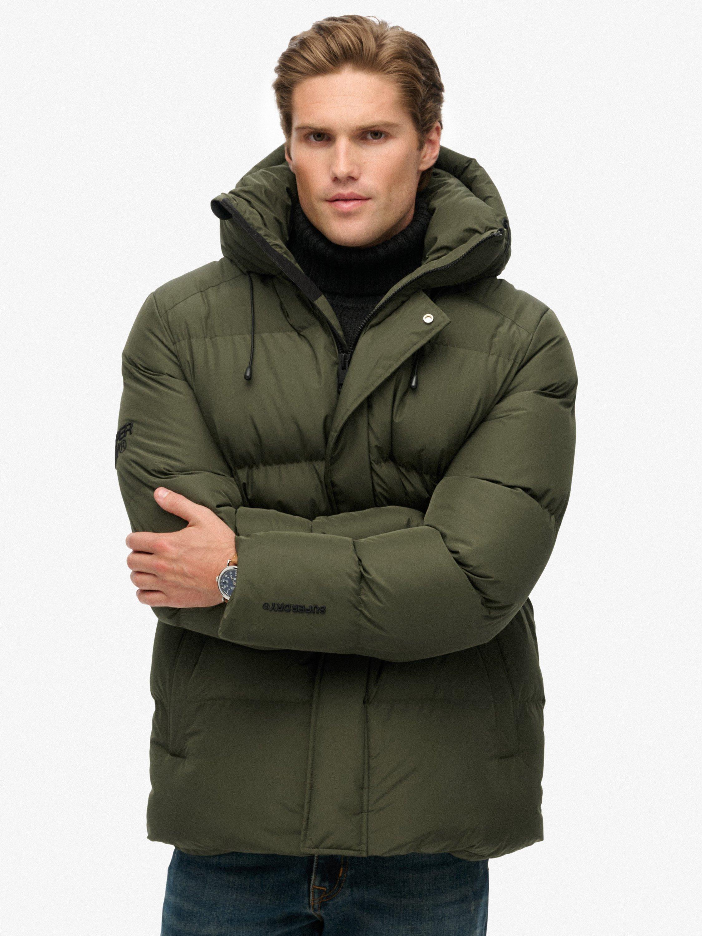 Product image 6 of 6, which shows Superdry Classic Fit Padded Jacket, Army Khaki Green, L