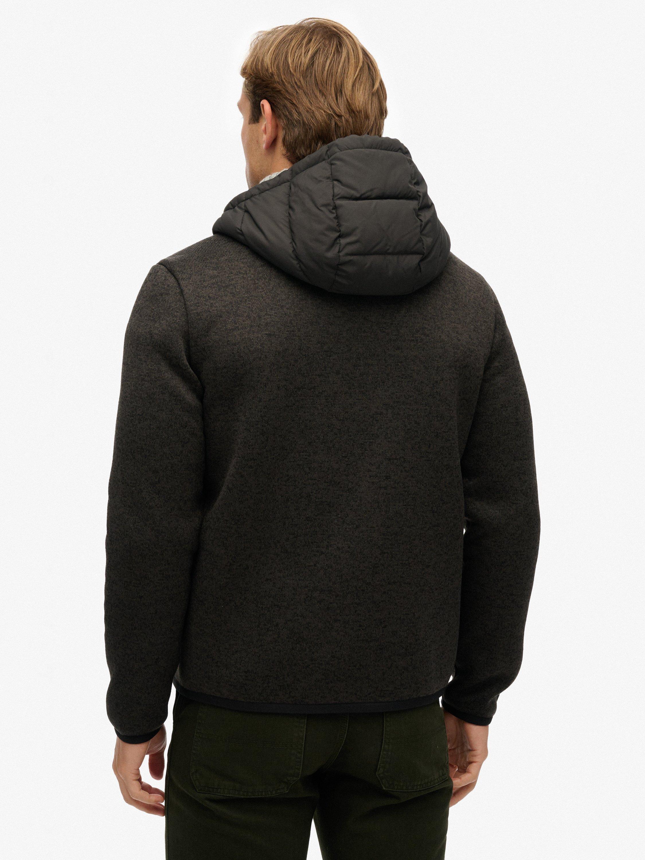 Product image 2 of 6, which shows Superdry Slim Fit Padded Jacket, Black Marl, XXXL
