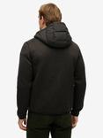Superdry Slim Fit Padded Jacket, Black Marl