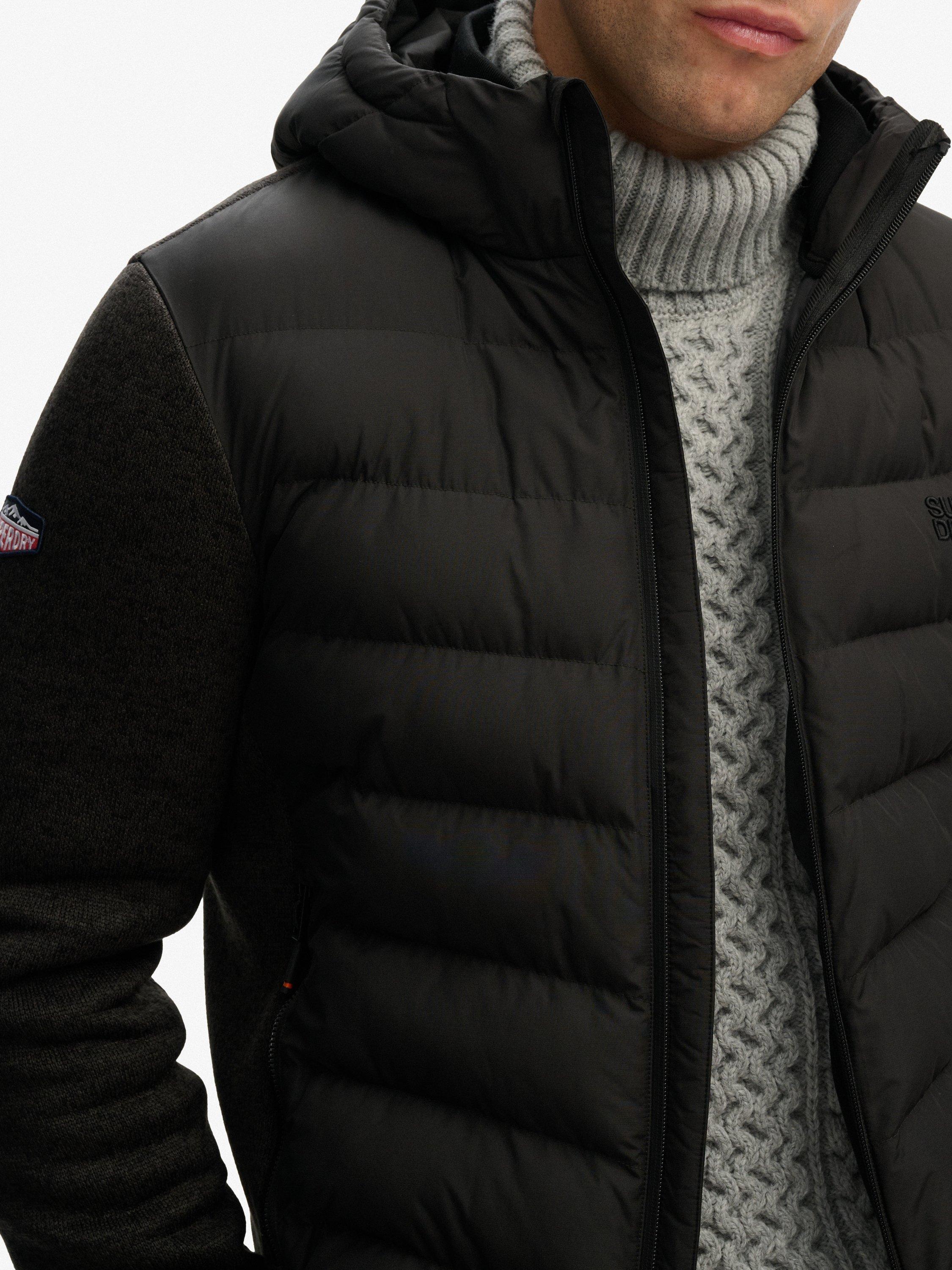 Product image 4 of 6, which shows Superdry Slim Fit Padded Jacket, Black Marl, XXXL