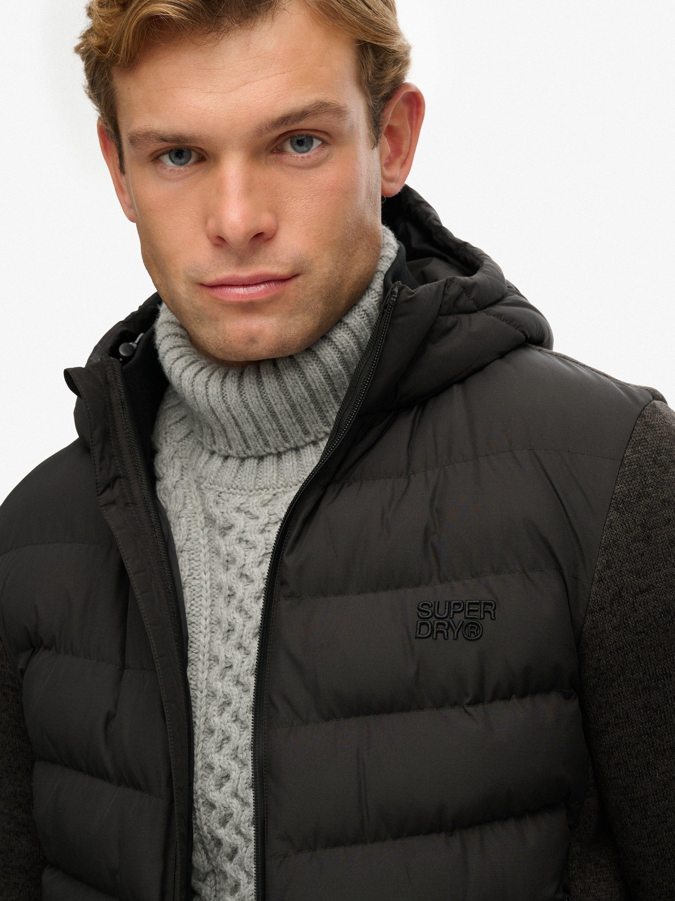 Product image 5 of 6, which shows Superdry Slim Fit Padded Jacket, Black Marl, XXXL