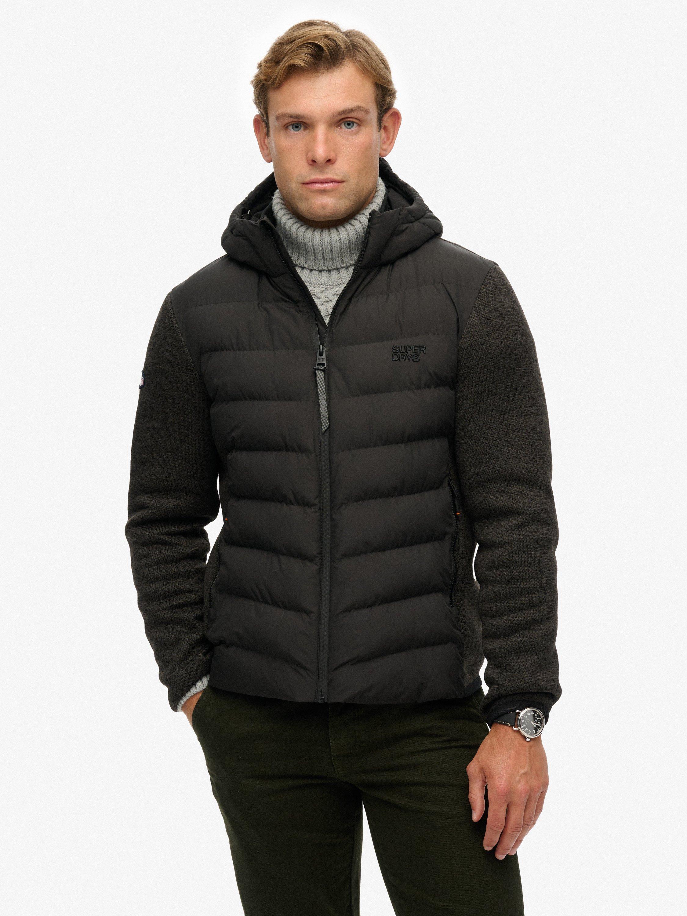 Product image 6 of 6, which shows Superdry Slim Fit Padded Jacket, Black Marl, XXXL