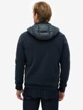 Superdry Hooded Storm Fleece Hybrid Jacket, Eclipse Navy