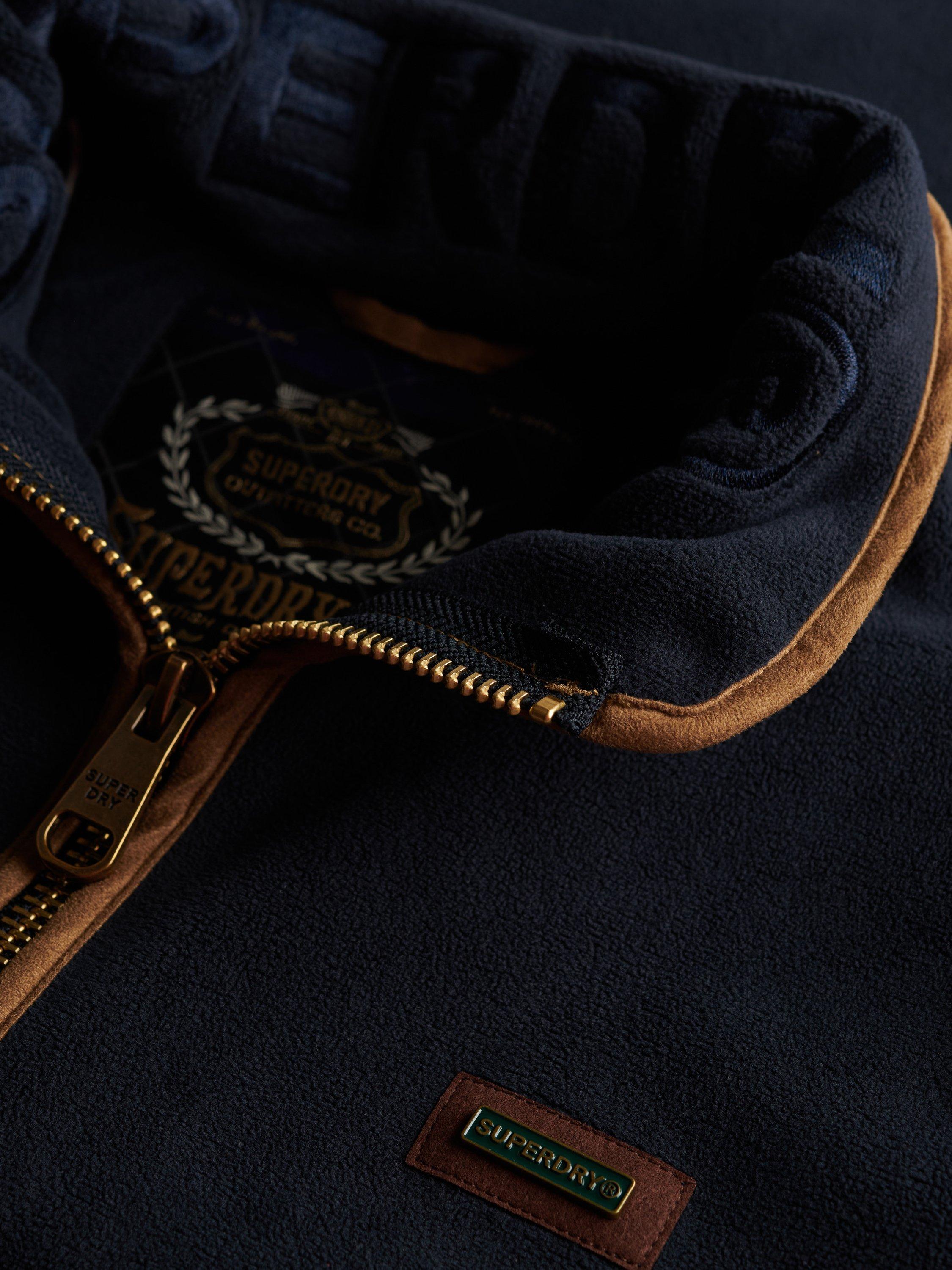 Product image 6 of 7, which shows Superdry Estate Fleece Gilet, Eclipse Navy, XXL