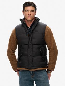 Superdry Tech Padded Gilet, Black, Black