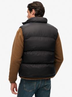 Superdry Tech Padded Gilet, Black - view 2, Black