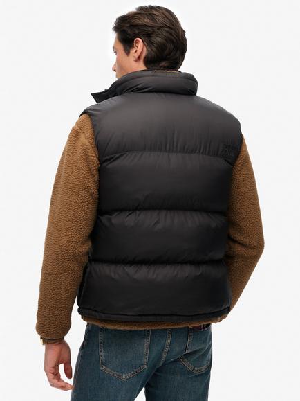 Superdry Tech Padded Gilet, Black - view 2, Black