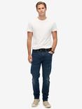 Superdry Vintage Slim Straight Leg Jeans, Yokohama Dark Blue