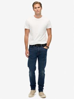 Superdry Vintage Slim Straight Leg Jeans, Yokohama Dark Blue, Yokohama Dark Blue