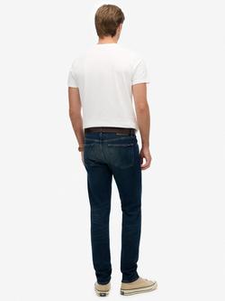 Superdry Organic Cotton Vintage Slim Fit Jeans, Frontier Repair Blue - view 2, Frontier Repair Blue