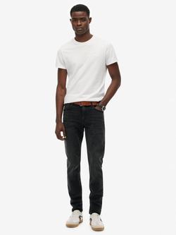 Superdry Vintage Slim Jeans, Worn Black