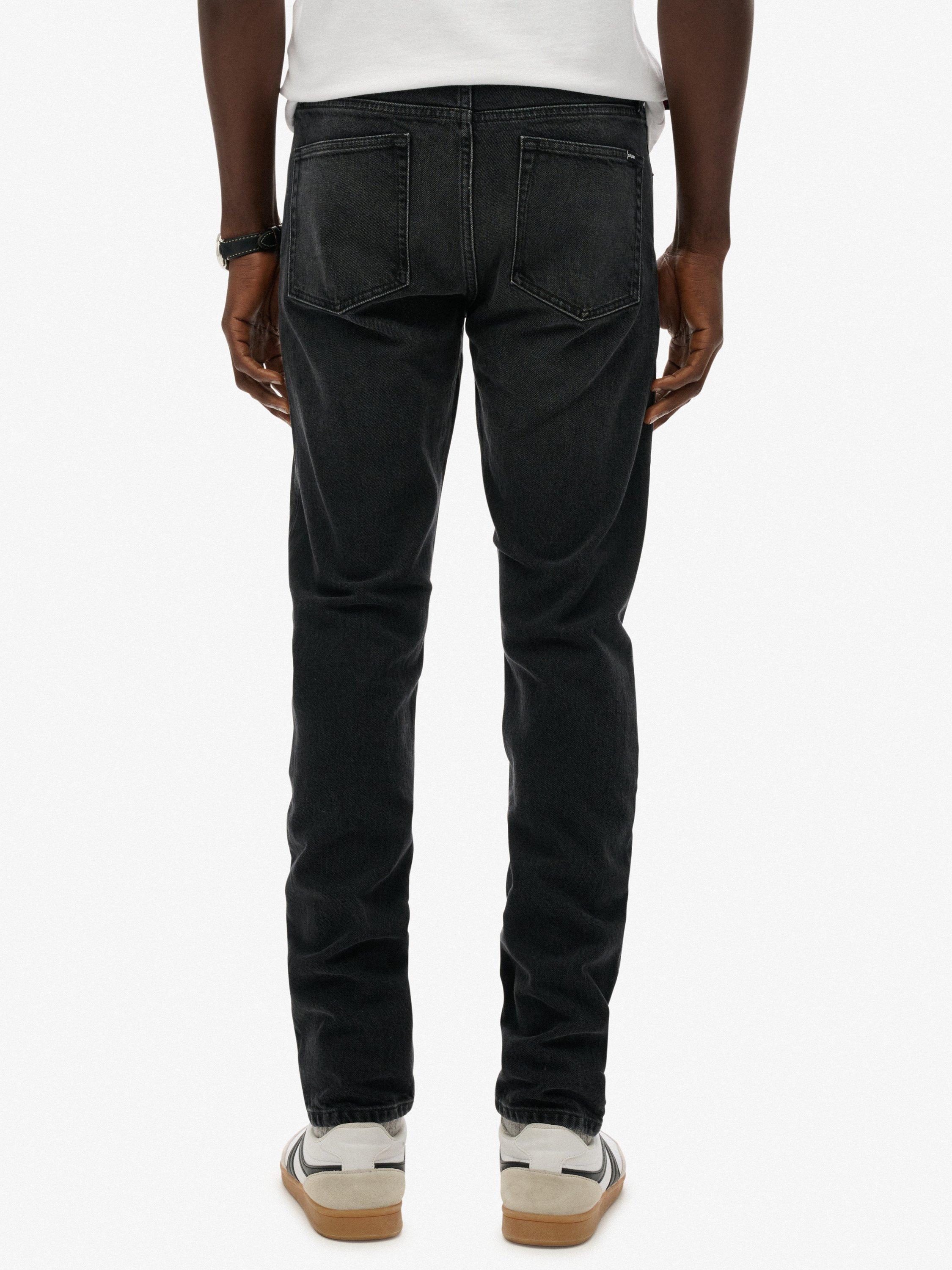 Product image 4 of 7, which shows Superdry Vintage Slim Jeans, Worn Black, W28/L32