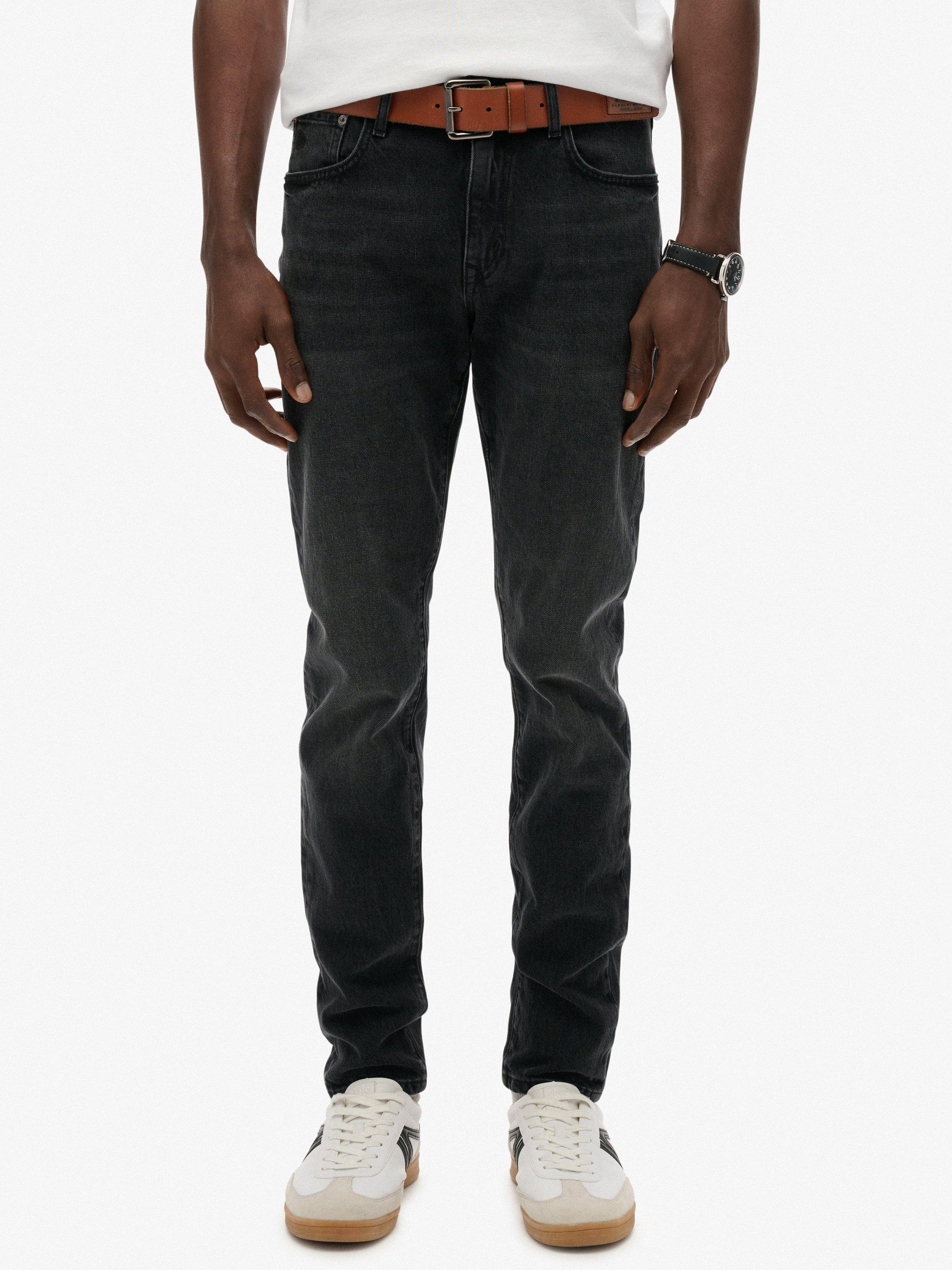 Product image 5 of 7, which shows Superdry Vintage Slim Jeans, Worn Black, W28/L32