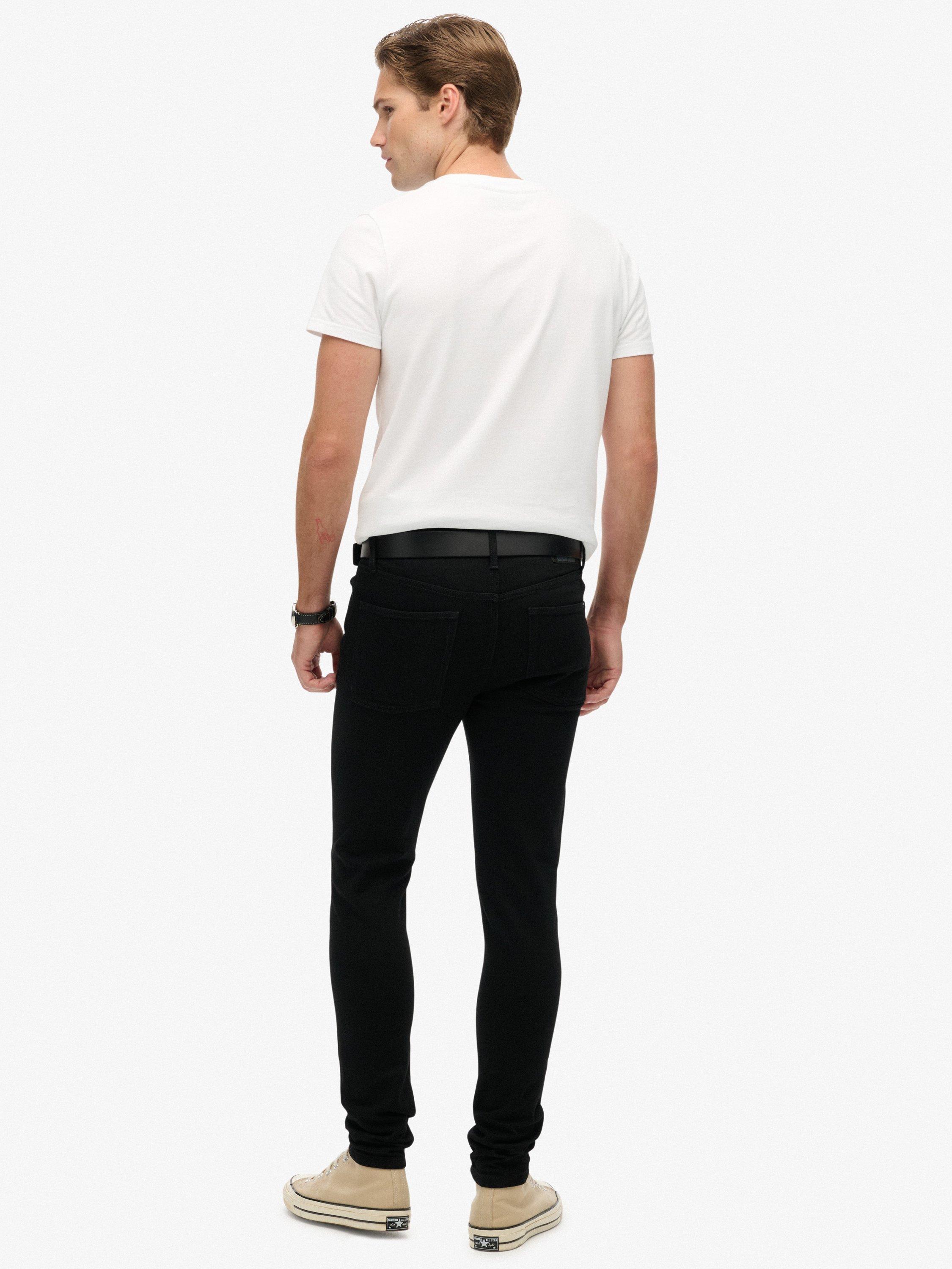 Product image 2 of 7, which shows Superdry Vintage Skinny Jeans, Black, W36/L34